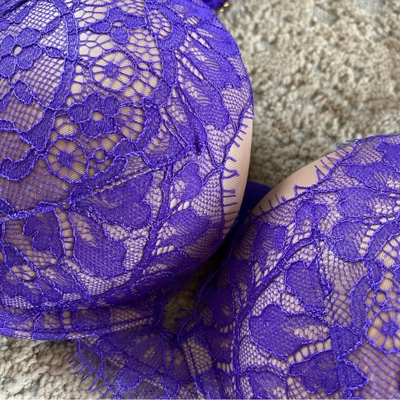 Victoria’s Secret Very Sexy Push Up Padded Underwired Opaque Bra Purple: 32C - Picture 2 of 7